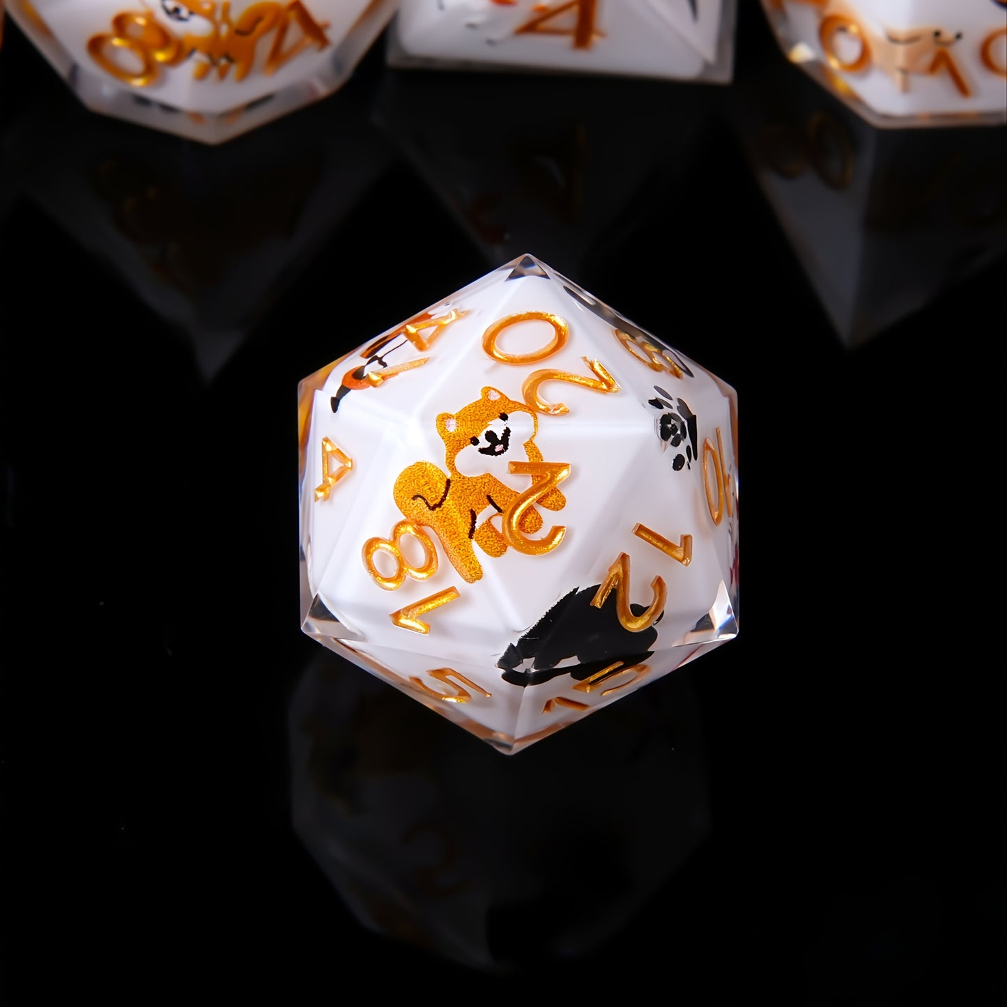 Canine Charm • 7-Piece Resin Dice Set