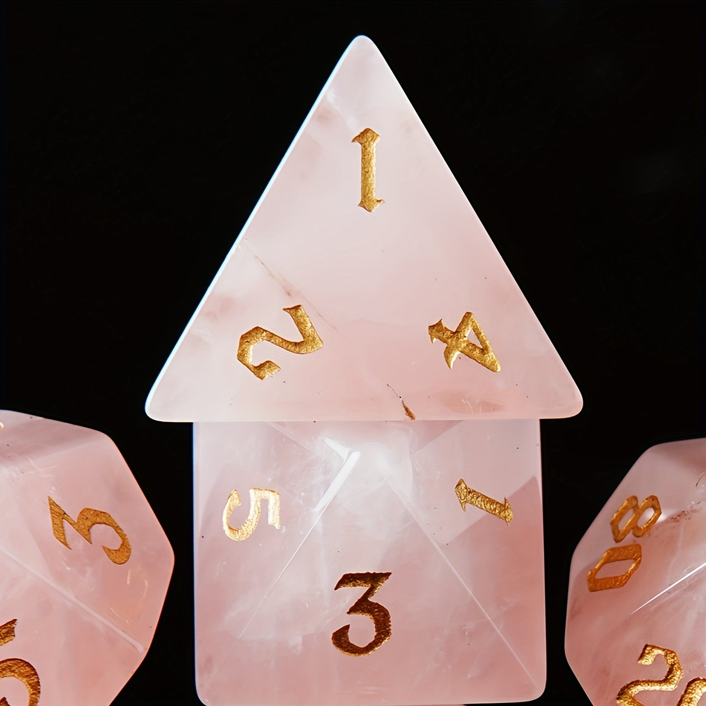 Crystal Heart • 7-Piece Liquid Core Dice Set