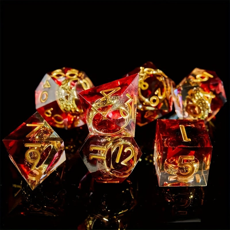 Ringbearer’s Fate • 7-Piece Liquid Core Dice Set