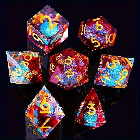 Spectrum Burst • 7-Piece Liquid Core Dice Set