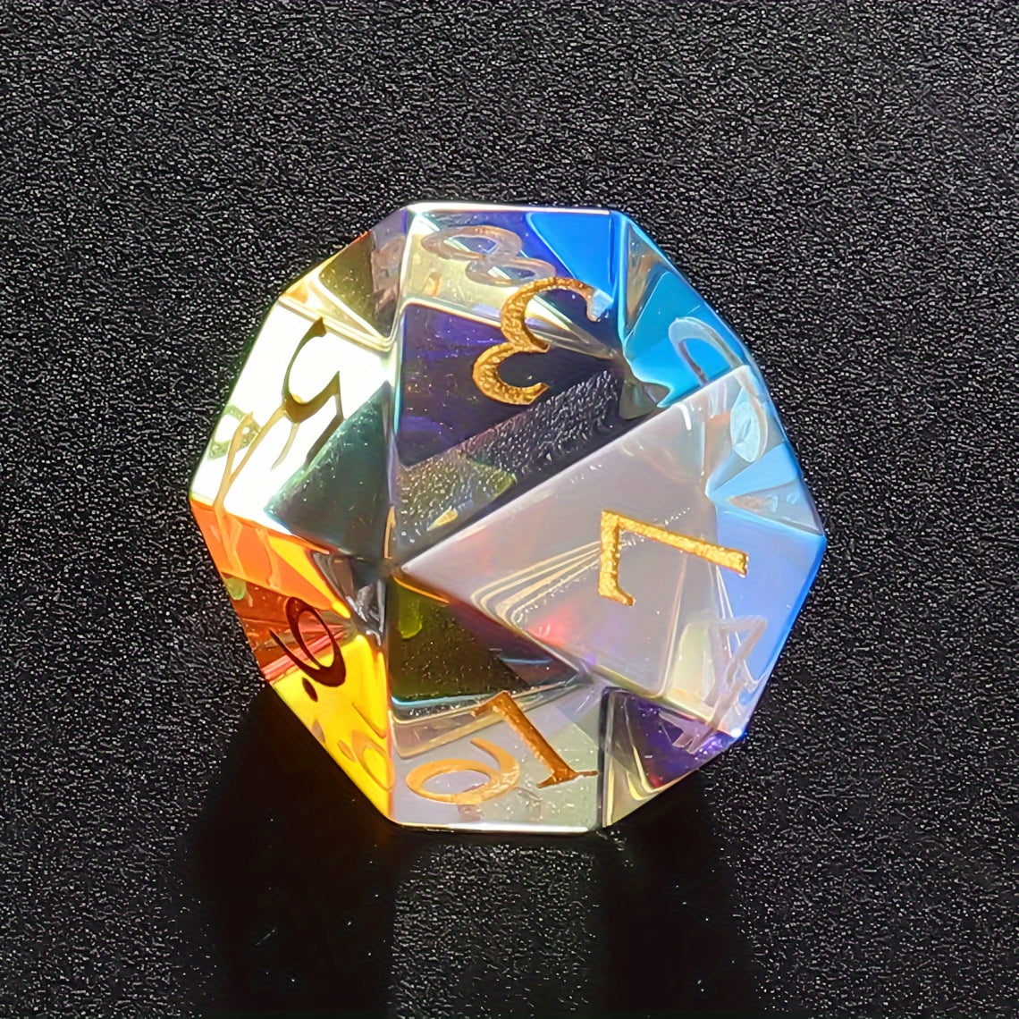 Prism’s Edge • 7-Piece Glass Dice Set