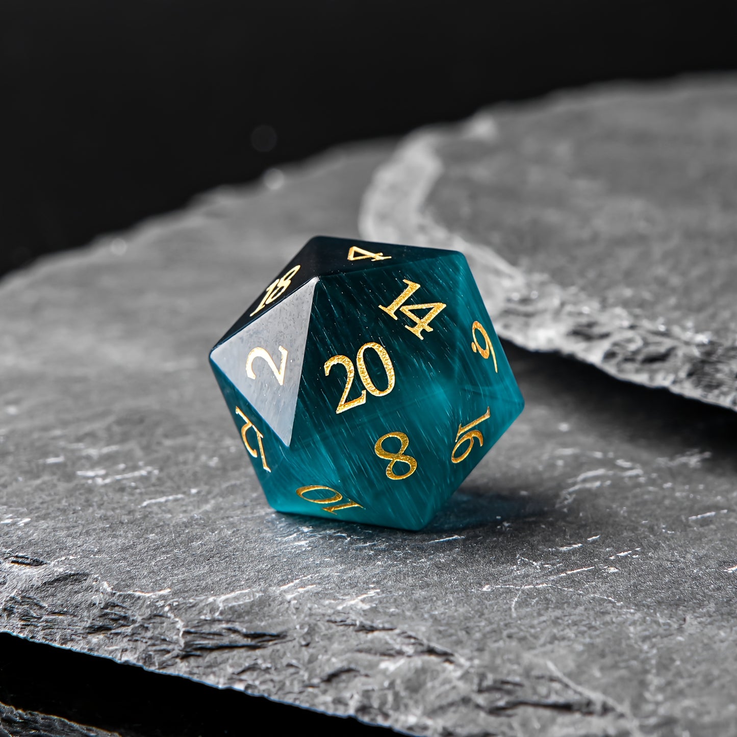 Forest Whisper • 7-Piece Gemstone Dice Set