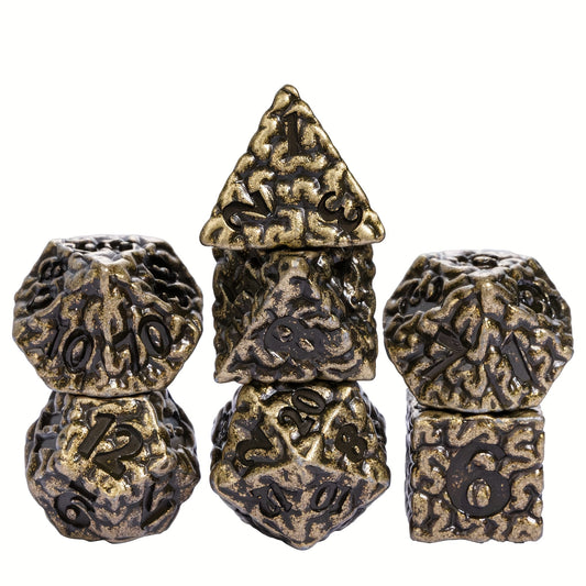 Corroded Mind • 7-Piece Metal Dice Set