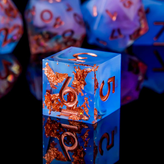 Bronze Mirage • 7-Piece Resin Dice Set