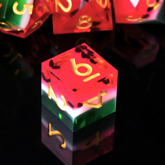 Melon Burst  • 7-Piece Resin Dice Set