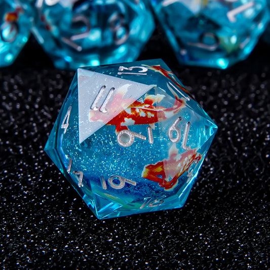 Azure Pond • 7-Piece Resin Dice Set