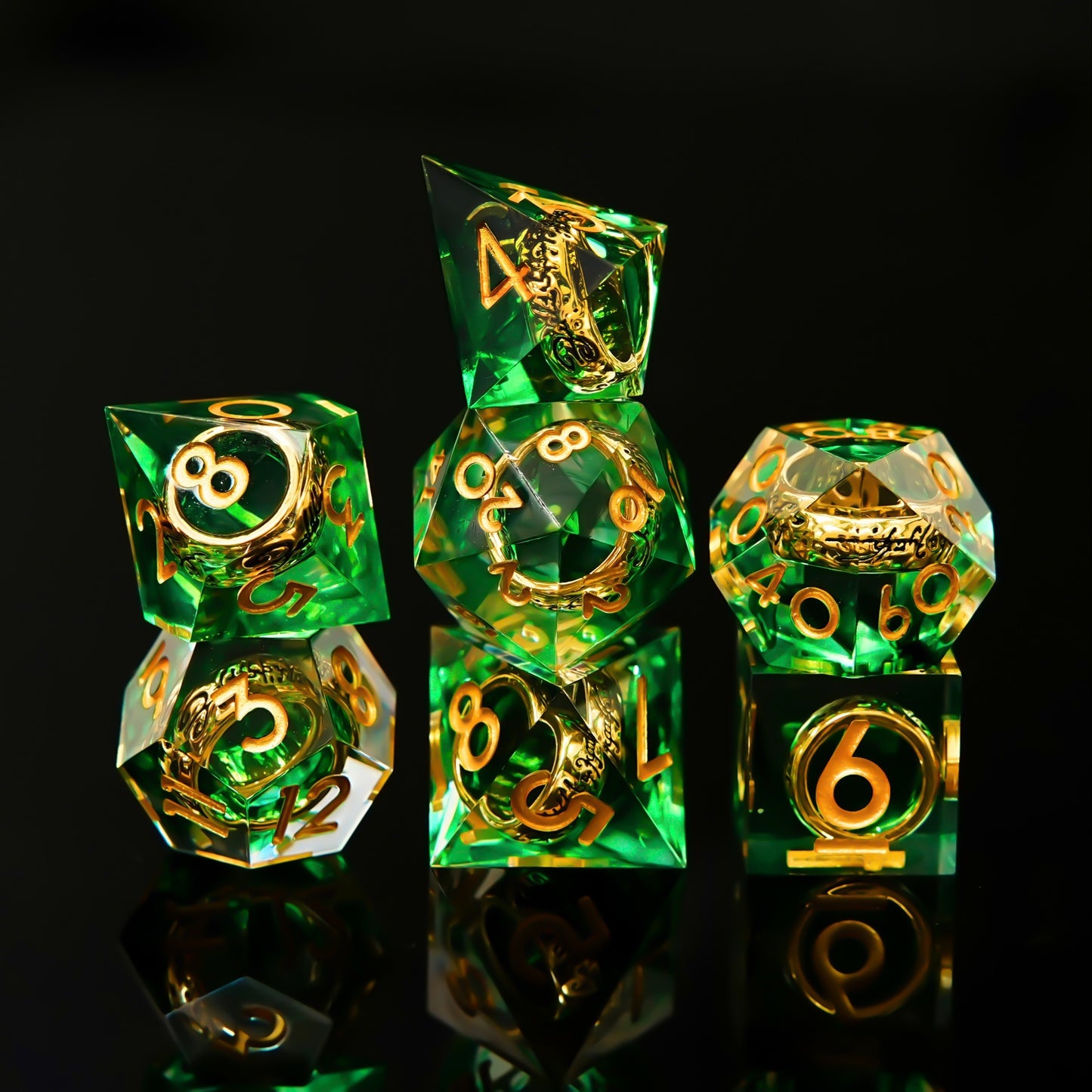 Tempest's Edge • 7-Piece Liquid Core Dice Set