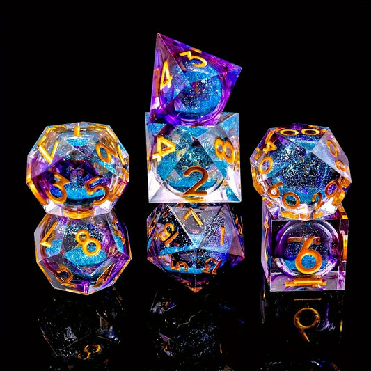 Nebula Fury • 7-Piece Liquid Core Dice Set