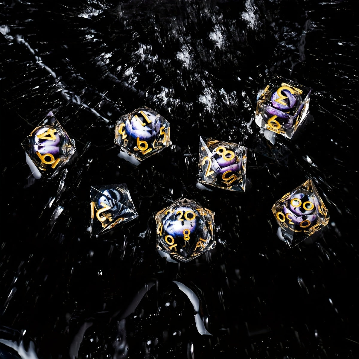 Eye of Dominion • 7-Piece Liquid Core Dice Set