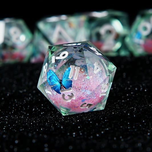 Rosewing Dreams • 7-Piece Liquid Core Dice Set