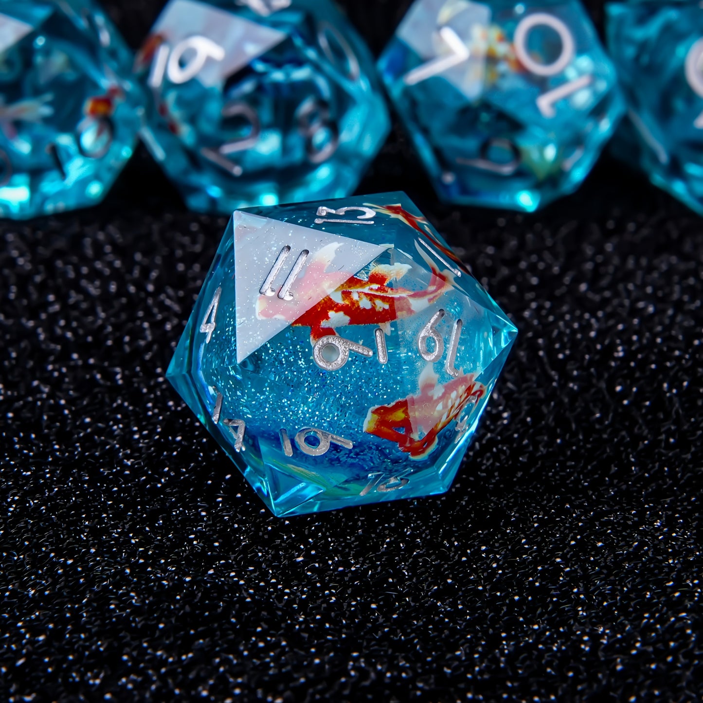 Azure Pond • 7-Piece Resin Dice Set